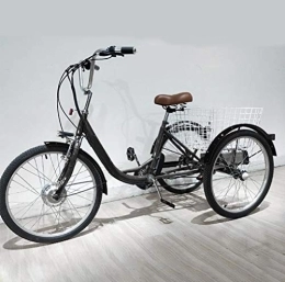 Dongshan Fahrräder Dreirad elektrische Erwachsene dreirädrige Fahrrad Lithium-Batterie für Eltern ältere 3-Rad-Elektro-Fahrrad mit hinterem Korb, Einkaufsausflüge, arbeitssparende Mobilität Dreirad 48V12AH