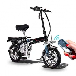 Duan Elektrofahrrad Klappbar Herren, Motorrad Power elektrisches Fahrrad, multifunktionales Citybike für Männer Teenager Fitness Pendeln mit Diebstahlalarm (schwarz)