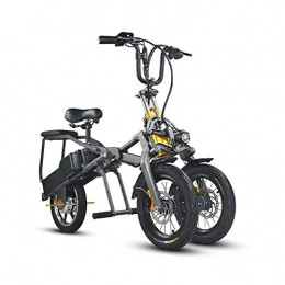 DYHQQ Fahrräder DYHQQ Elektroroller mit DREI zusammenklappbaren Rädern, Elektrorad mit DREI zusammenklappbaren Rädern und 2 LG-Akkus