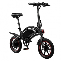 DYU 3DF Electric Bicycle, 12-inch Commuter eBike 240W Motor Maximum Speed of 20km per Hour Adjustable Speed 36V 6Ah Rechargeable Lithium-ion Battery Charging time 4 Hours