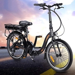 YANGAC Fahrräder E-Bike 20 Zoll Elektrofahrrad, Faltbares E-Bike Fahrrad FüR Erwachsenemit 250w Motor 7-Gang-Getriebe, ElektrofahrräDer Mit 36v 10ah Abnehmbarer Lithium Akku, Hchstgeschwindigkeit 25 km / h [EU Warehouse