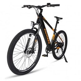HFRYPShop Elektrofahrräder E-Bike E Mountainbike 27, 5 Zoll Pedelec mit 36V 10, 4Ah Lithium-Akku | EU-konform Elektrofahrrad 7S Gänge & Hinterradmotor, Max Range:80-100KM (orange)