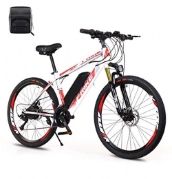 MJS Fahrräder E-Bike Elektrofahrrad 26" für Erwachsene, EBikes Fahrräder All Terrain mit Smart LCD Display 7 Geschwindigkeit und Hocheffiziente Lithiumbatterie 36V mit 3 Fahrmodi (Weiß)