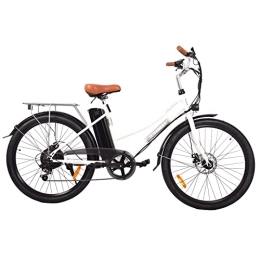 KAISDA Fahrräder E-Bike Elektrofahrrad, 26 Zoll Pedelec Elektrisches Fahrrad Citybike Elektrofahrräder mit Abnehmbarer 10Ah（360WH） Lithium-Batterie, 36V， Shimano 7-Gang