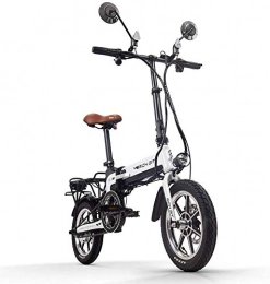 RICH BIT-ZDC Fahrräder E-Bike Faltrad für Erwachsene 16-Zoll Commute Folding Elektrofahrrad / Pedelec mit 250W Motor 36V 10.2Ah Batterie, RT-619 City Bike Weiß