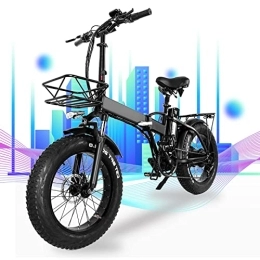 TODIMART Elektrofahrräder E Bike Fat Reifen 20"* 4", Long Range 60-80KM Elektrofahrräder, E-Bike für Herren und Damen, Mit 48V 15Ah Batterie,