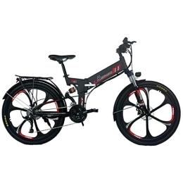 FMOPQ Elektrofahrräder E-Bike HYK26ND (HYK26ND Black)