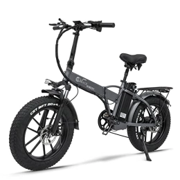 HANEVEAR Fahrräder E-Bike Klapprad 20 Zoll, Ebike E-MTB für Herren Erwachsene mit Detachable Battery 48V 17AH, Brushless Motor, Max Speed 25kmh, Shimano 7 Gang-Schaltung Elektrofahrräder