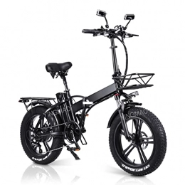 YINGMAO Elektrofahrräder E-Bike Klapprad 20 Zoll Elektrofahrrad, 48V 15Ah Lithium-Akku, Faltbares City Mountain Bicycle für Erwachsene Herren und Damen (Hydraulische Bremse + Rückspiegel)