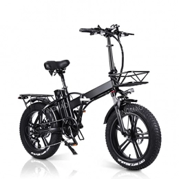 YINGMAO Fahrräder E-Bike Klapprad 20 Zoll Elektrofahrrad, 48V 15Ah Lithium-Akku, Faltbares City Mountain Bicycle für Erwachsene Herren und Damen (one-Piece Wheel)