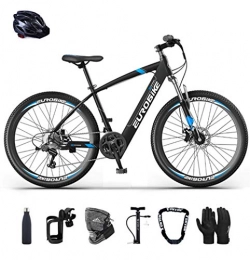 MJS Elektrofahrräder E-Bike klapprad Elektrofahrrad 26" für Erwachsene, Ebikes Fahrräder All Terrain 21 Geschwindigkeit und 36V / 10AHLithium Batterie (Blau)