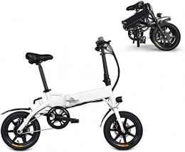 HCMNME Fahrräder E-Bike Mountainbike Electric Snow Bike, Erwachsene Falten Elektrische Fahrräder Komfort Fahrräder Hybrid Liegereisen / Rennrad Bikes 14 Zoll, 250 Watt 7.8Ah Lithiumbatterie, Aluminiumlegierung, Scheib