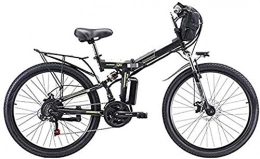 HCMNME Fahrräder E-Bike Mountainbike Elektrische Schnee-Fahrrad, kraftbereitete Fahrrad-Falten von 26 Zoll hoher Kohlenstoffstahl 350 W / 500 W Motorspülen, einfach kompakte abnehmbare Lithium-Batterie 48-V-faltendes
