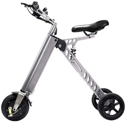 Generic Fahrräder E-Bikes, schnelle Elektrofahrräder für Erwachsene, tragbarer Kleiner zusammenklappbarer Elektrofahrrad-Roller, kleines Mini-Elektro-Dreirad, weibliches Batteriefahrrad, Gewicht 14 kg, mit 3 Gängen,