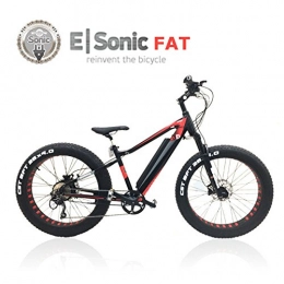 Esonic Elektrofahrräder E-FATBIKE Fat E-Bike Standard 26" Pedelec / SPedelec (Schwarz)