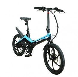 EBFEC Elektrofahrräder EBFEC E-Bike 20 Zoll Klapp City Fahrrad Pedelec, 7 Gang Magnesium Aluminium Elektro Rad mit Scheibenbremse 250W Motor, Blau