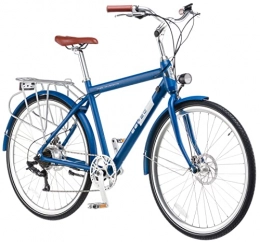 EBFEC Fahrräder EBFEC E-Bike 28 Zoll Herren City Fahrrad Pedelec, 7 Gang Aluminium Elektro Rad mit Scheibenbremse 250W Motor, Blau