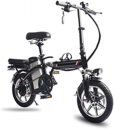 RDJM Elektrofahrräder Ebike e-Bike, 14" Elektro-Fahrrad / Folding E-Bike / pendelt Fahrrad mit faltbarem Legierung Rahmen, 48V Lithium-Ionen-Akku Lithium-Batterie Strand Schnee Fahrrad