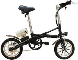 RDJM Fahrräder Ebike e-bike, 14-Zoll-mini zweite Faltungs variabler Geschwindigkeit elektrische Fahrrad Lithiumbatterie elektrisches Fahrrad mit entfernbarer großer Kapazität Lithium-Ionen-Batterie (36V 250W) unters