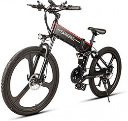 RDJM Fahrräder Ebike e-Bike, 26-Zoll-Elektro-Mountainbike, 21 Schalthebel mit 350W Motor, 48V 10Ah-Batterie, for Männer Outdoor Radfahren und Reisen Arbeit