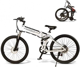 RDJM Fahrräder Ebike e-bike, 28" Electric Trekking / Touring Bike for Erwachsene, 21-Gang Getriebe Elektro-Fahrrad mit 10.4Ah / 48V austauschbarem Lithium-Ionen-Akku, Vorderachsfederung, Doppelscheibenbremsen, Mount
