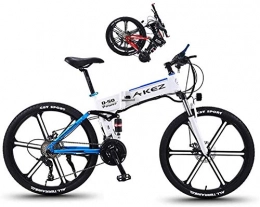 RDJM Fahrräder Ebike e-bike, Elektrische Fahrräder for Erwachsene Magnesiumlegierung Ebikes Fahrräder All Terrain, ausgerüstet mit einem Stoßdämpfer, unterstützt drei Arbeitsmodi for Sport Fahrrad-Reisen Commuting