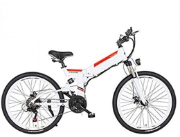 RDJM Fahrräder Ebike e-bike, Elektro-Bike Folding Electric Mountain Bike mit 24" Superleichtgewicht Aluminiumlegierung elektrisches Fahrrad, Premium Full-Suspension und 21-Gang Getriebe, 350 Motor, Lithium-Batterie
