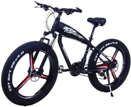 RDJM Elektrofahrräder Ebike e-Bike, Elektro-Fahrrad for Erwachsene - 26inc Fat Tire 48V 10Ah Berg E-Bike - mit großer Kapazität Lithium-Batterie - 3 Riding Modes Scheibenbremse (Color : 15ah, Size : White)