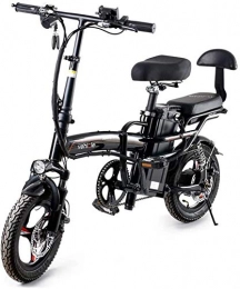 RDJM Elektrofahrräder Ebike e-bike, Elektro-Faltrad Fat Tire Smart City-Gebirgsfahrrad Booster for Erwachsene, 400W Aluminiumlegierung-Fahrrad mit 3 Riding Mode Einstellbare Höhe Portable mit LED Frontleuchte leicht zu ver