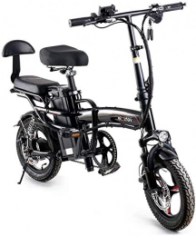 RDJM Fahrräder Ebike e-Bike, Folding Electric Bike 14" Superleichtgewicht Urban Commuter Folding E-Bike, DREI Modi Reiten, tragbare einfach zu speichern, LED-Anzeige Elektro-Fahrrad 400W Motor
