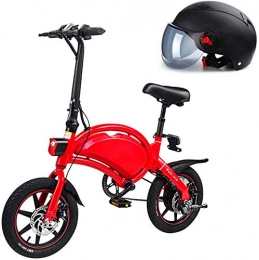 RDJM Elektrofahrräder Ebike e-Bike, Folding Electric City Bike, bis zu 25 km / h, justierbare Geschwindigkeit Bike, 14 Zoll Räder, 36V / 10.4Ah Lithium-Batterie, Unisex Erwachsener, Eltern-Kind-elektrisches Fahrrad