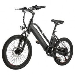BZGKNUL Fahrräder EBike Elektrisches Fahrrad 350W Ebike 18.5 MPH. Elektrisches Fahrrad for Erwachsene, 36V 10AH abnehmbare Batterie, 7-Gang-E-Bike, mit LED Headlight Electric City Pendler Fahrrad ( Farbe : Schwarz )