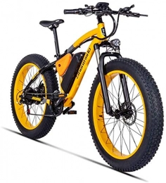 ZYQ Fahrräder Electric Mountain Bike 26 Zoll 500W 48V 17AH Mit Abnehmbarer, Großer Kapazität Batterie Lithium-Disc E-Bikes Elektro-Fahrrad 21 Speed ​​Gear Und DREI Arbeitsmodi, Gold