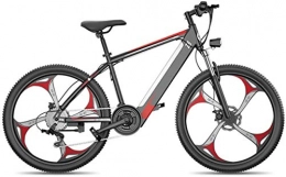WJSWD Fahrräder Electric Snow Bike, Elektrische Fahrrad 26 Zoll Fettreifen Schnee Fahrrad Mountainbikes Herren Dual Scheibenbremse Aluminiumlegierung für Erwachsene und Teenager, für Sport Outdoor-Radfahren, LED-Lich