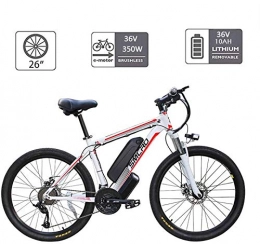 WJSWD Elektrofahrräder Electric Snow Bike, Elektrische Fahrräder für Erwachsene, 360W Aluminiumlegierung Ebike-Fahrrad Abnehmbarer 48V / 10AH Lithium-Ion-Batterie Mountainbike / Pendel Ebike Lithium Battery Beach Cruiser fü