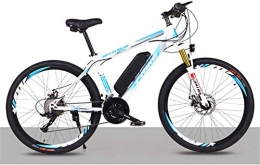 WJSWD Fahrräder Electric Snow Bike, Elektrisches Fahrrad für Erwachsene 26 "250W Elektrische Fahrrad für Mann Frauen Hochgeschwindigkeitsbürstenloser Getriebemotor 21-Gang-Gang-Geschwindigkeit E-Bike Lithium Battery