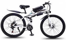 WJSWD Fahrräder Electric Snow Bike, Mountainbike 36V 10Ah E Bike Faltbare 26 Zoll Mode 21 Geschwindigkeit Leistungsstarke Hybrid Bike Stable Leistung Dämpfung MTB Niedriger Energieverbrauch Doppelscheiben Bremse Elek