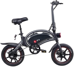 Generic Fahrräder Elektrische E-Bikes, 14-Zoll-Elektrofahrrad für Erwachsene, Aluminiumrahmen, Mini-Klapp-Elektrofahrrad, Multifunktionsinstrument, 250 W, 36 V, 10 Ah, wasserdichtes Fahrrad, Doppelscheibenbremsen