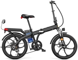Generic Fahrräder Elektrische E-Bikes, 20" zusammenklappbar / Kohlenstoffstahlmaterial, City-Elektrofahrrad, unterstütztes Elektrofahrrad, Sport-Mountainbike, 7-Gang-System mit Abnehmbarer Lithiumbatterie 250 W / 48 V