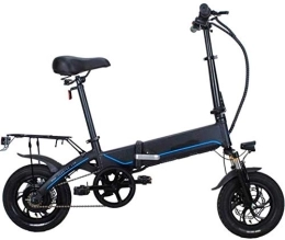 Generic Elektrofahrräder Elektrische E-Bikes, schnelle Elektrofahrräder für Erwachsene, 12 Zoll, faltbares Elektrofahrrad, City-E-Bike, Höchstgeschwindigkeit 25 km / h, 40 km große Reichweite, Doppelscheibenbremse, elektrisc
