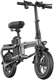 Generic Fahrräder Elektrische E-Bikes, zusammenklappbare Elektrofahrräder für Erwachsene, 14-Zoll-City-E-Bike aus Aluminiumlegierung mit abnehmbarem 48-V-Lithium-Ionen-Akku mit großer Kapazität ohne Kette, leichtes