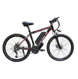 Hyuhome Elektrofahrräder Elektrische Fahrräder für Erwachsene, 250W Aluminiumlegierung Ebike Fahrrad Removable 48V / 13Ah Lithium-Ionen-Akku Mountainbike / Arbeitsweg Ebike (Black red 250W 13A)