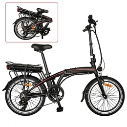 CM67 Fahrräder Elektrisches Fahrrad Adult Ebike Zusammenklappbares Elektrofahrrad mit 7-Gang-Getriebe Citybike mit Einer Akkulaufzeit von 55KM Ideal für Kurztrips