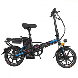 KT Mall Fahrräder Elektrisches Fahrrad fr Erwachsene, Folding e Bikes mit Abnehmbarer, groer Kapazitt Lithium-Ionen-Akku (48V 350W 8Ah) Tragfhigkeit 120 kg, Blau