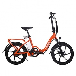 KT Mall Fahrräder Elektrisches Fahrrad für Erwachsene Folding Electric Bike Höchstgeschwindigkeit 32 Km / H mit 36V 10Ah austauschbarer Lithium-Ionen-Akku 250W Motor Urban Commuter Fahrrad, Orange