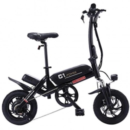 Elektrisches Fahrrad Mnner 250w Folding Elektro-Fahrrad for Erwachsene 36v E Bike for Erwachsene Frauen Scheibenbremsen Fahrrder (Color : Black, Size : US)