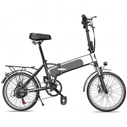 Amantiy Fahrräder Elektrisches Mountainbike, 20" Folding Electric Bike 350W Elektro-Fahrräder for Erwachsene mit 48V 10.4Ah / 12.5Ah Lithium-Batterie 7-Gang Al-Legierung E-Bike for Pendeln oder auf Reisen Schwarz Elekt