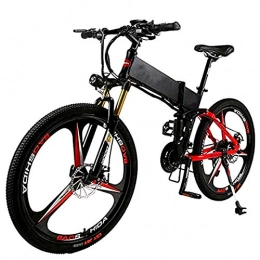 Amantiy Fahrräder Elektrisches Mountainbike, 26-In Folding Elektro-Bike for Erwachsene mit 250W36V8A Lithium-Batterie 27-Speed-Aluminium-Legierung Cross-Country E-Bike mit LCD-Display lädt 150 Kg Elektro-Fahrrad mit Do