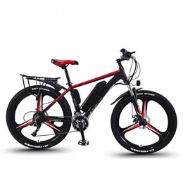 NYPB Fahrräder Elektrisches Mountainbike, 26 Zoll E-Bike Elektro Faltrad Mit 36V austauschbarem Akku 350W bürstenloser Motor 27-Gang-Getriebe Unisex (red-B 13ah)