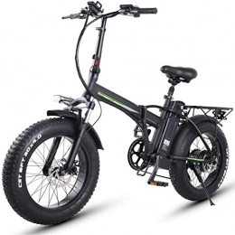 Amantiy Fahrräder Elektrisches Mountainbike, Elektrisches Fahrrad, städtischer Pendler-Falten-E-Bike, Max-Geschwindigkeit 40km / h, 20-Zoll-Leichtgewicht, 500W / 48V / 16AH Abnehmbarer LG-Lithium-Batterie Elektrisches